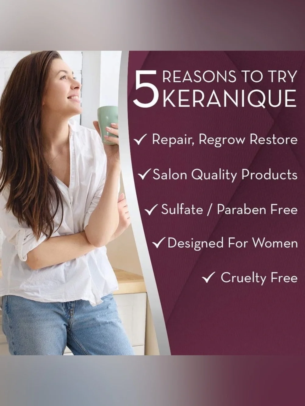 2x NEW Keranique DEEP HYDRATION Volumizing Keratin Conditioners (4.5oz) 2pc Set